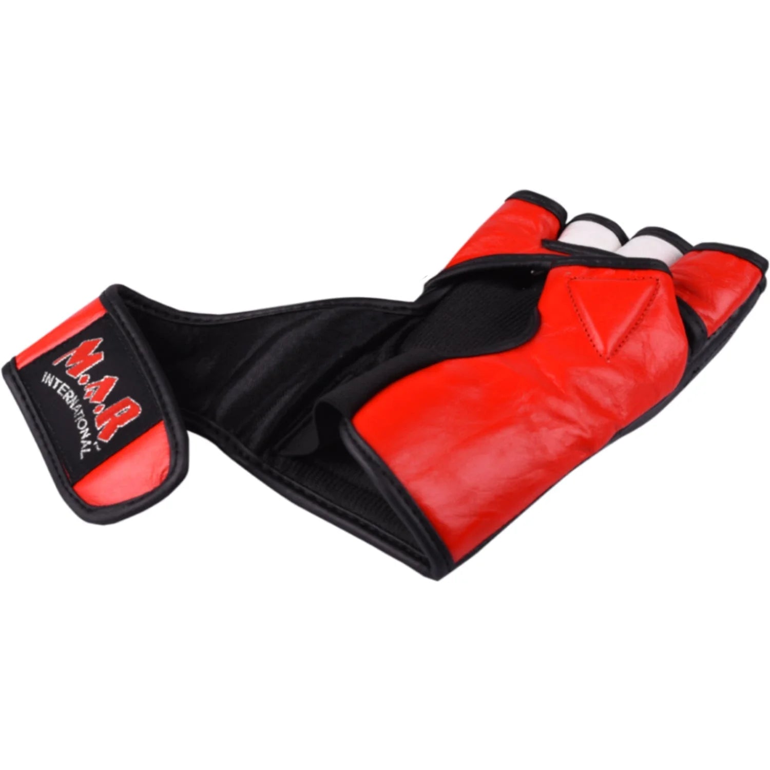 MAR-240 | Black + Red MMA Competition Gloves - Compact Gloves
