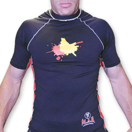 MAR-242B | Short Sleeve Skin-Fit Martial Arts Rash Guard w/ Assorted Colours - T-Shirts