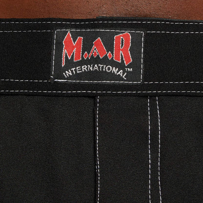 MAR-244A | Black MMA Super Stretchable Shorts - Double Layered - Shorts