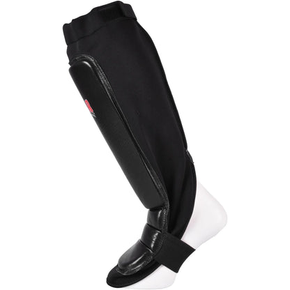 MAR-246B | Genuine Leather MMA Shin + Instep Leg Guards - Pads