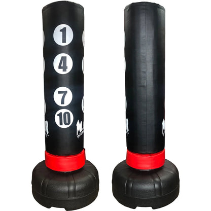 MAR-260B | Freestanding Heavy Duty X-Large 180cm Tall Punching Bag with Scoring Zones - Freestanding Bag (2BL)