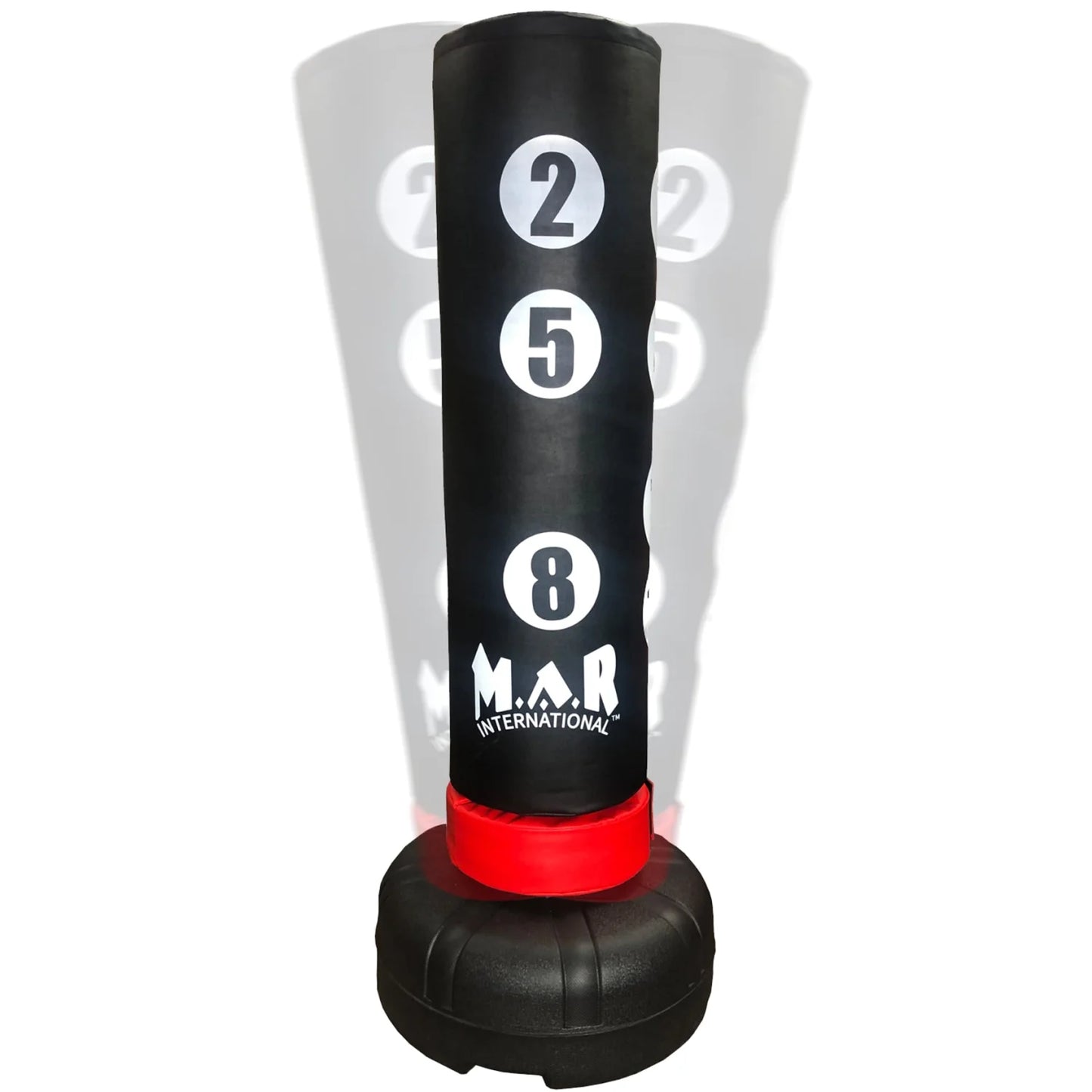 MAR-260B | Freestanding Heavy Duty X-Large 180cm Tall Punching Bag with Scoring Zones - Freestanding Bag (2BL)