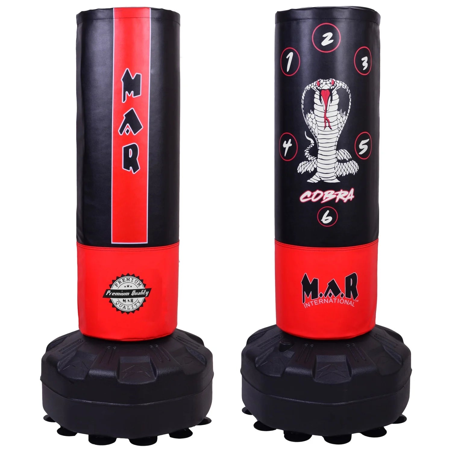MAR-261B | Children’s Free Standing Punching Bag with Scoring Zones - Cobra - Freestanding Bag (2B)