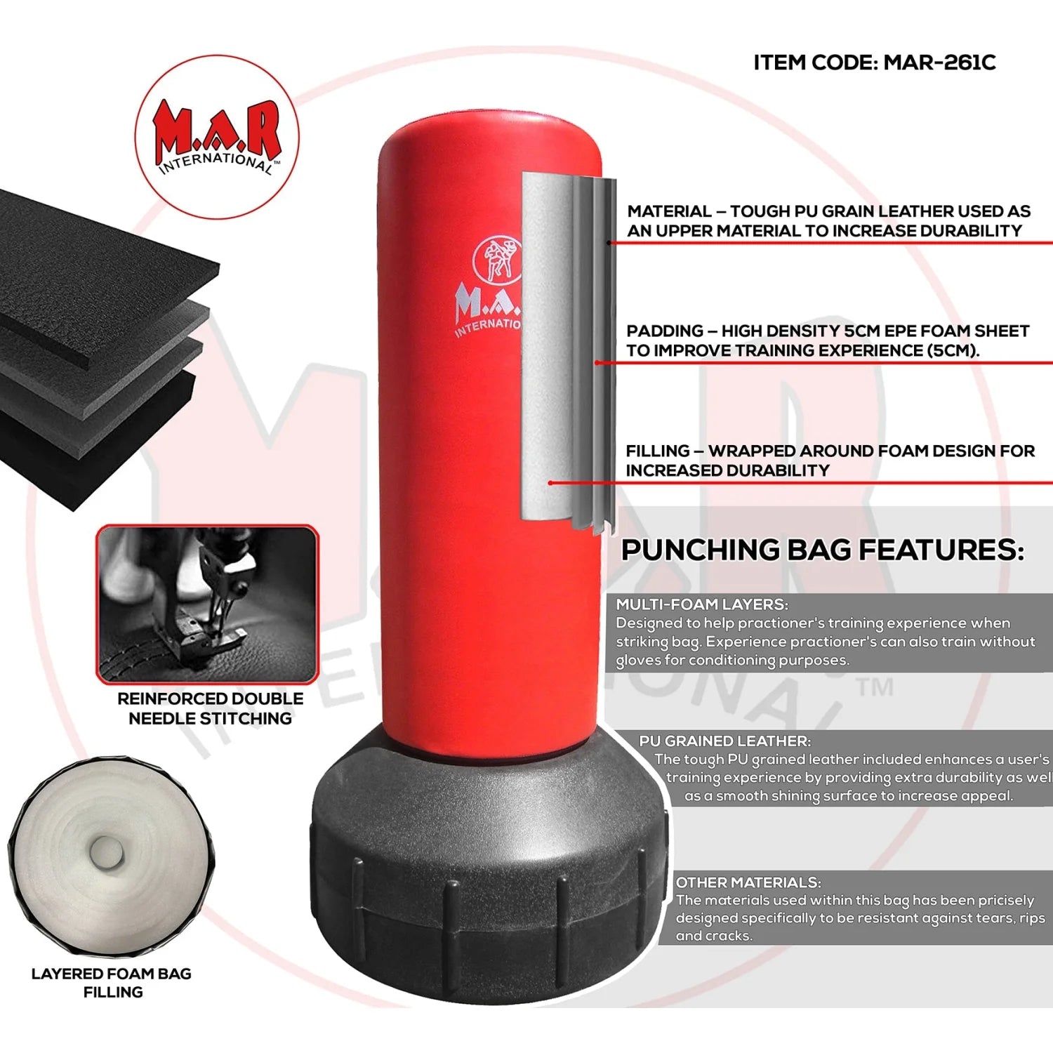 MAR-261C | Children’s Free Standing Punching Bag - Original - Freestanding Bag (2B)