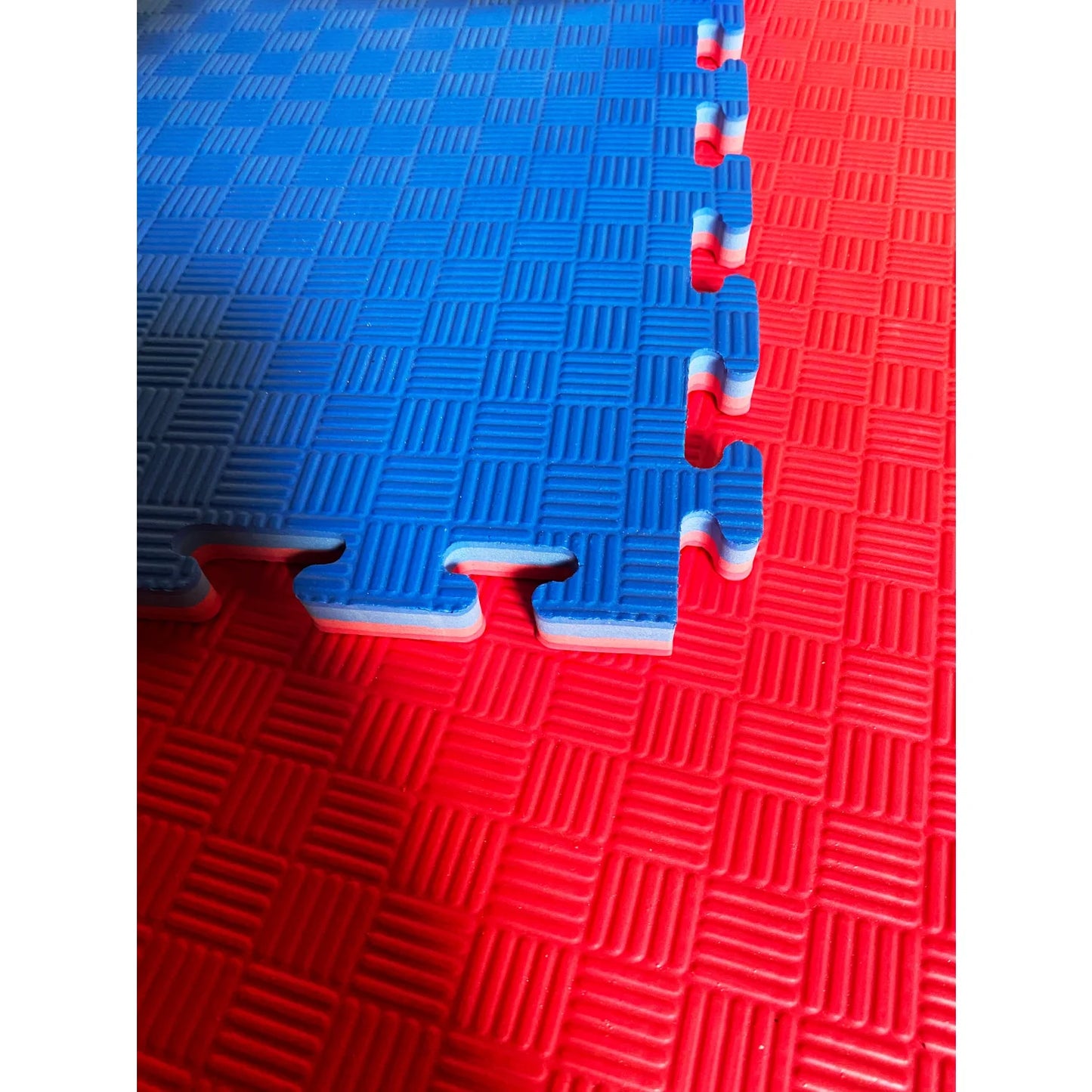 MAR-296A | Red/Blue Jigsaw Floor Mats (20mm [1m x 1m] Square) - Mats