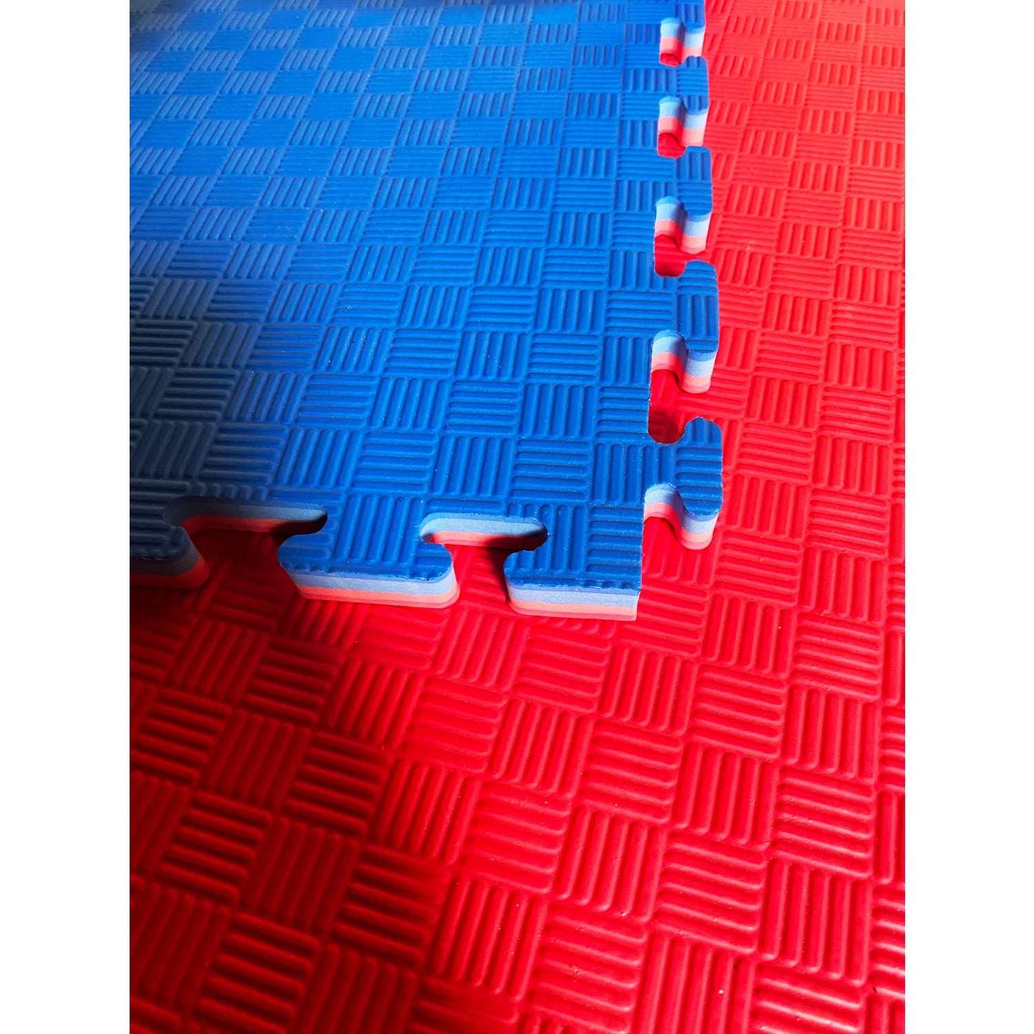 MAR-296A | Red/Blue Jigsaw Floor Mats (20mm [1m x 1m] Square) - Mats