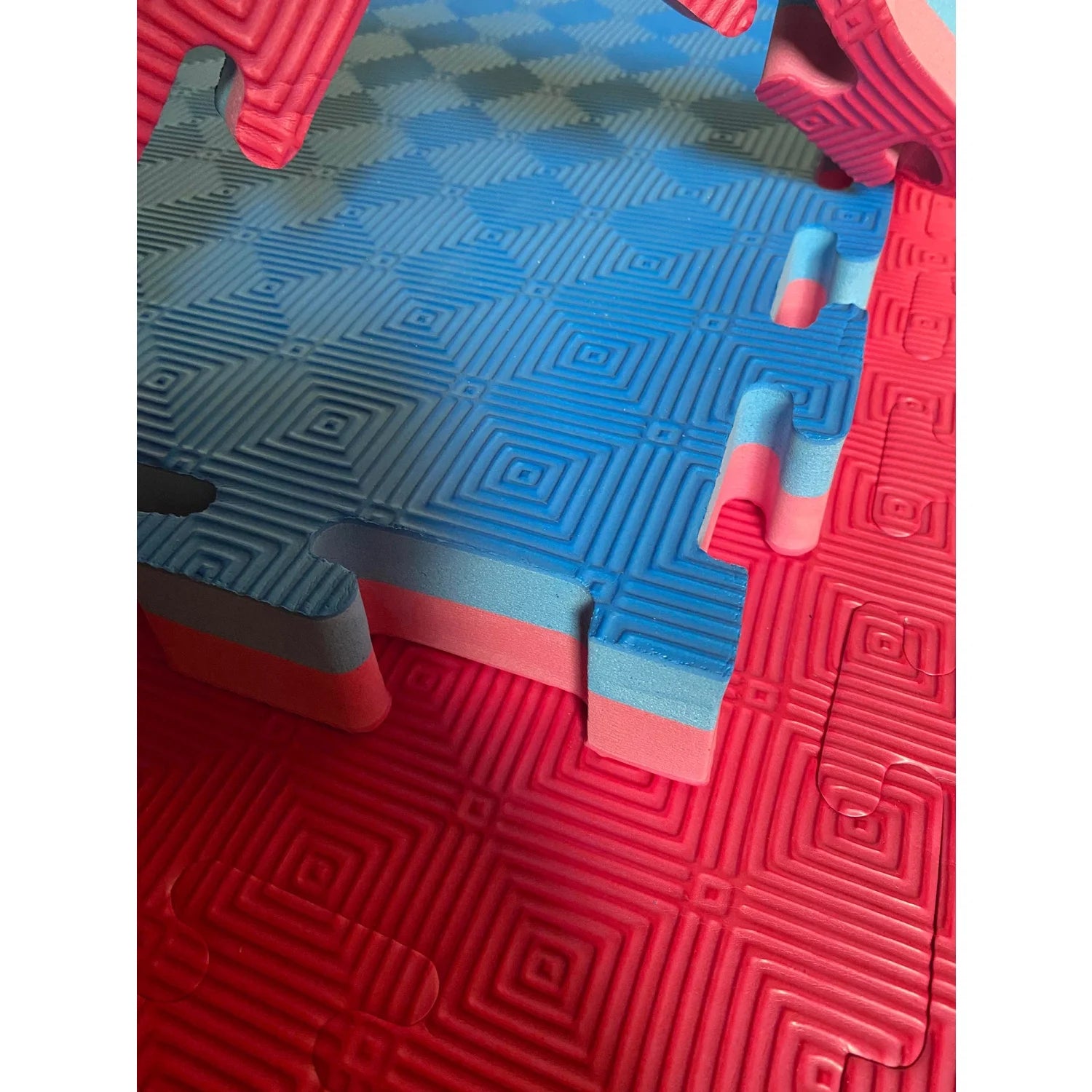 MAR-297A | Red/Blue Jigsaw Floor Mats (40mm [1m x 1m] Square) - Mats