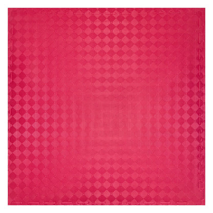 MAR-297B | Red/Black Jigsaw Floor Mats (40mm [1m x 1m] Square) - Mats