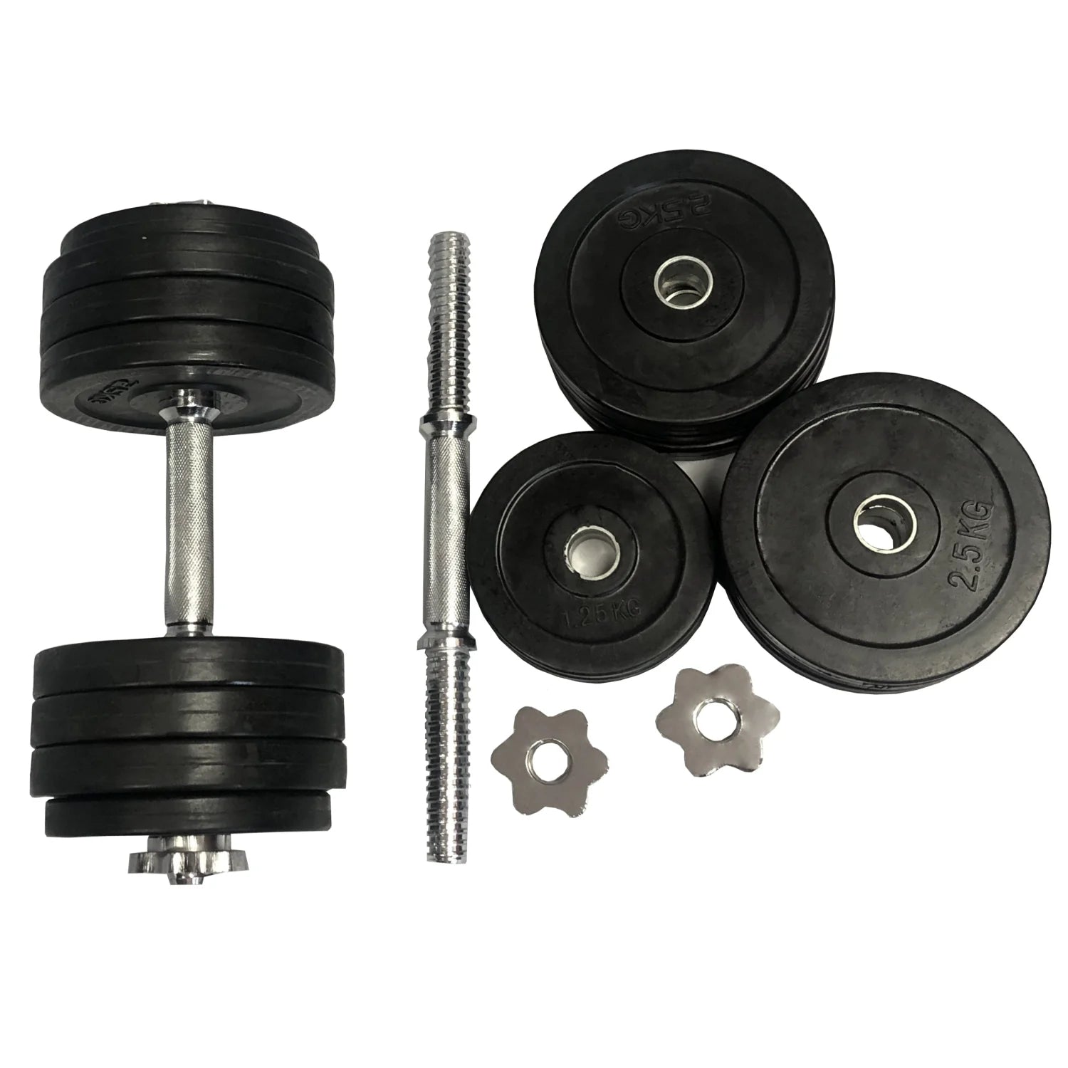 MAR-351 | Dumbbell w/ Rubber Weight Plates - Large Accessories