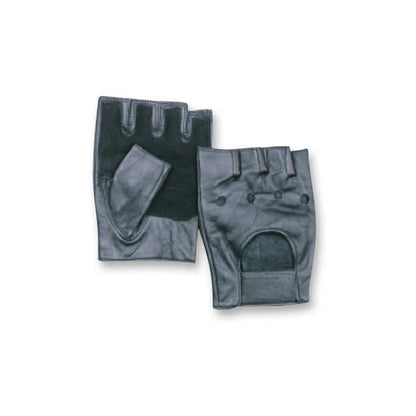 MAR-354A | Leather Weight Lifting Gloves - All Black - Leather / X-Large / Wholesale - Small Accessories