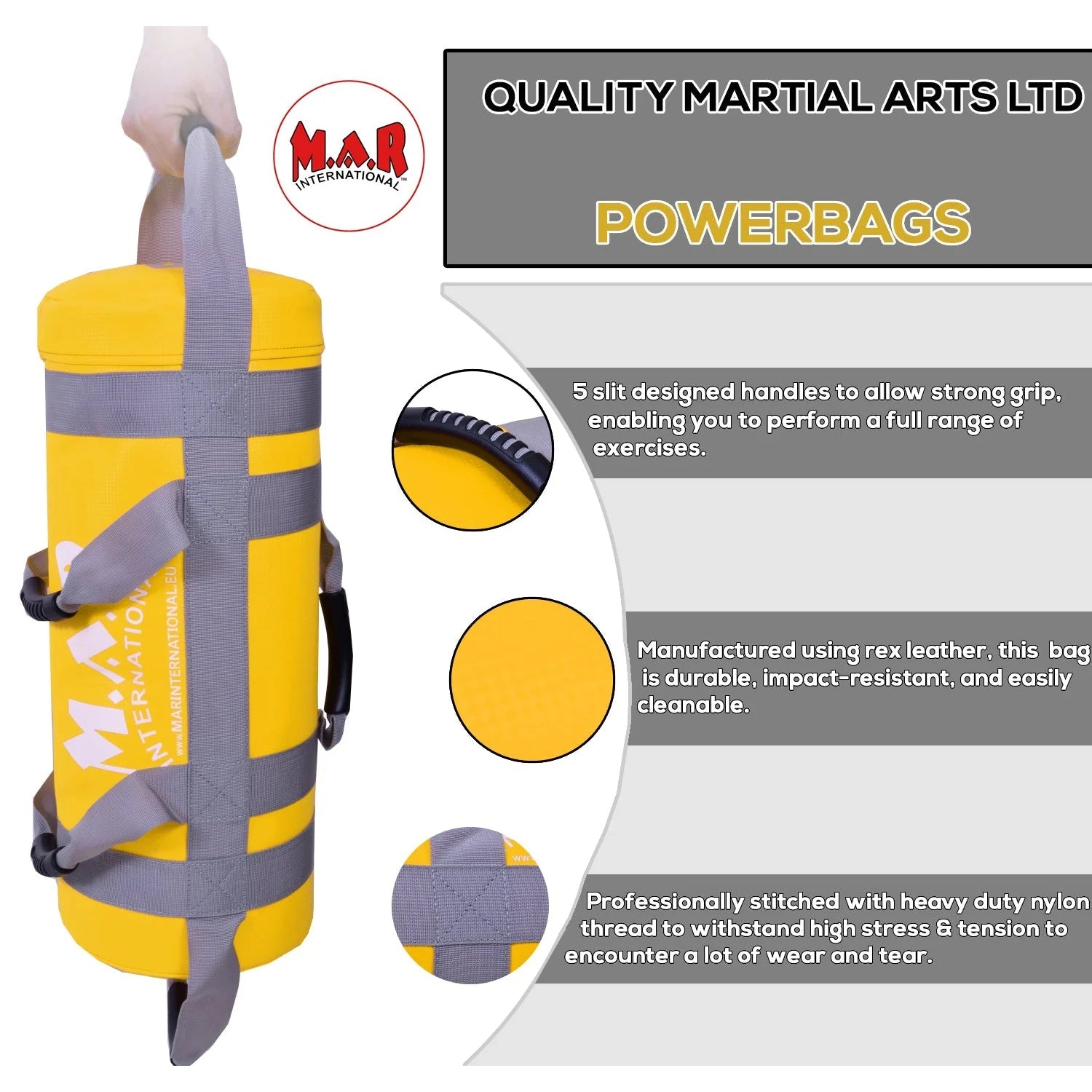 MAR-371 | 10KG Power Core Weighted Bag (YELLOW) - Large Accessories