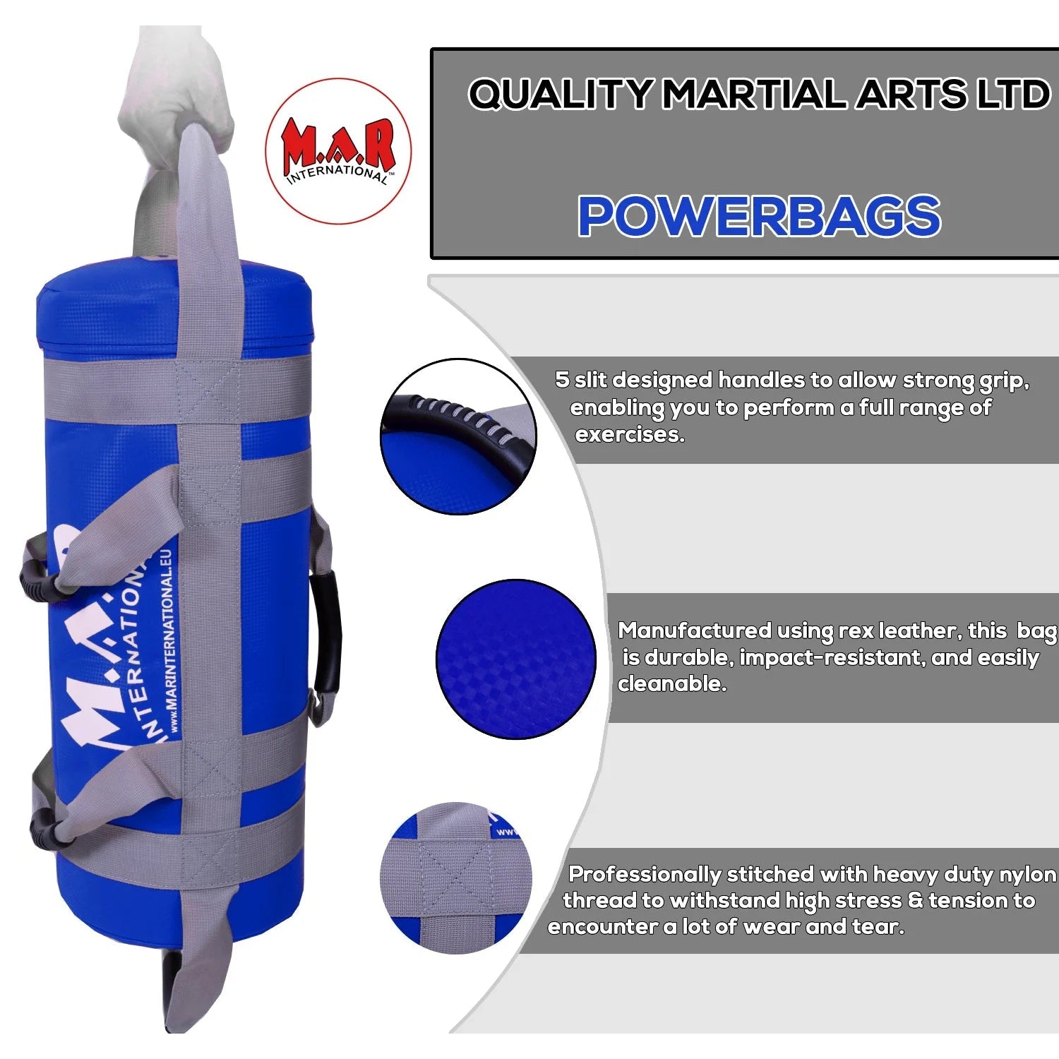 MAR-371 | 20KG Power Core Weighted Bag (BLUE) - Large Accessories