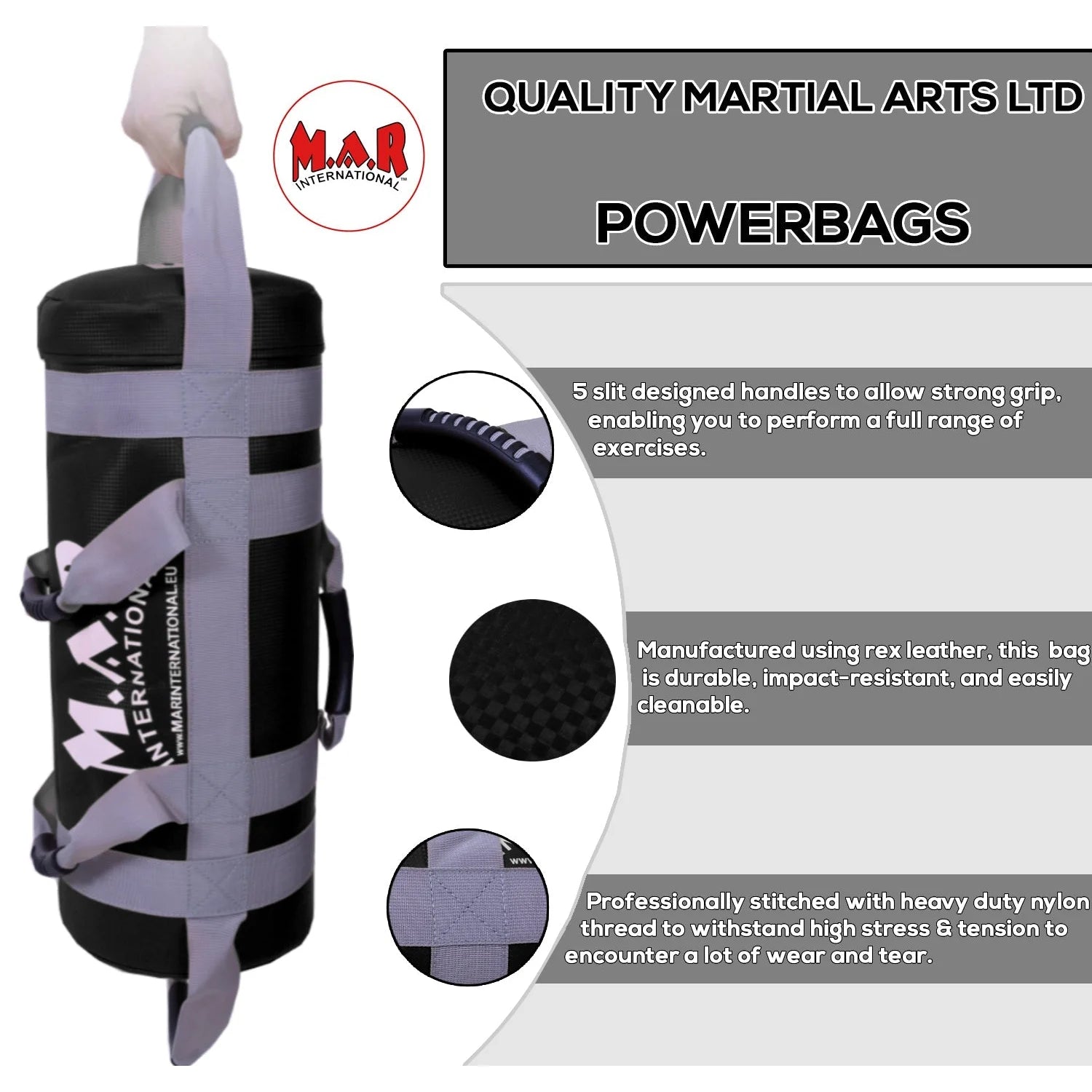 MAR-371 | 30KG Power Core Weighted Bag (BLACK) - Large Accessories