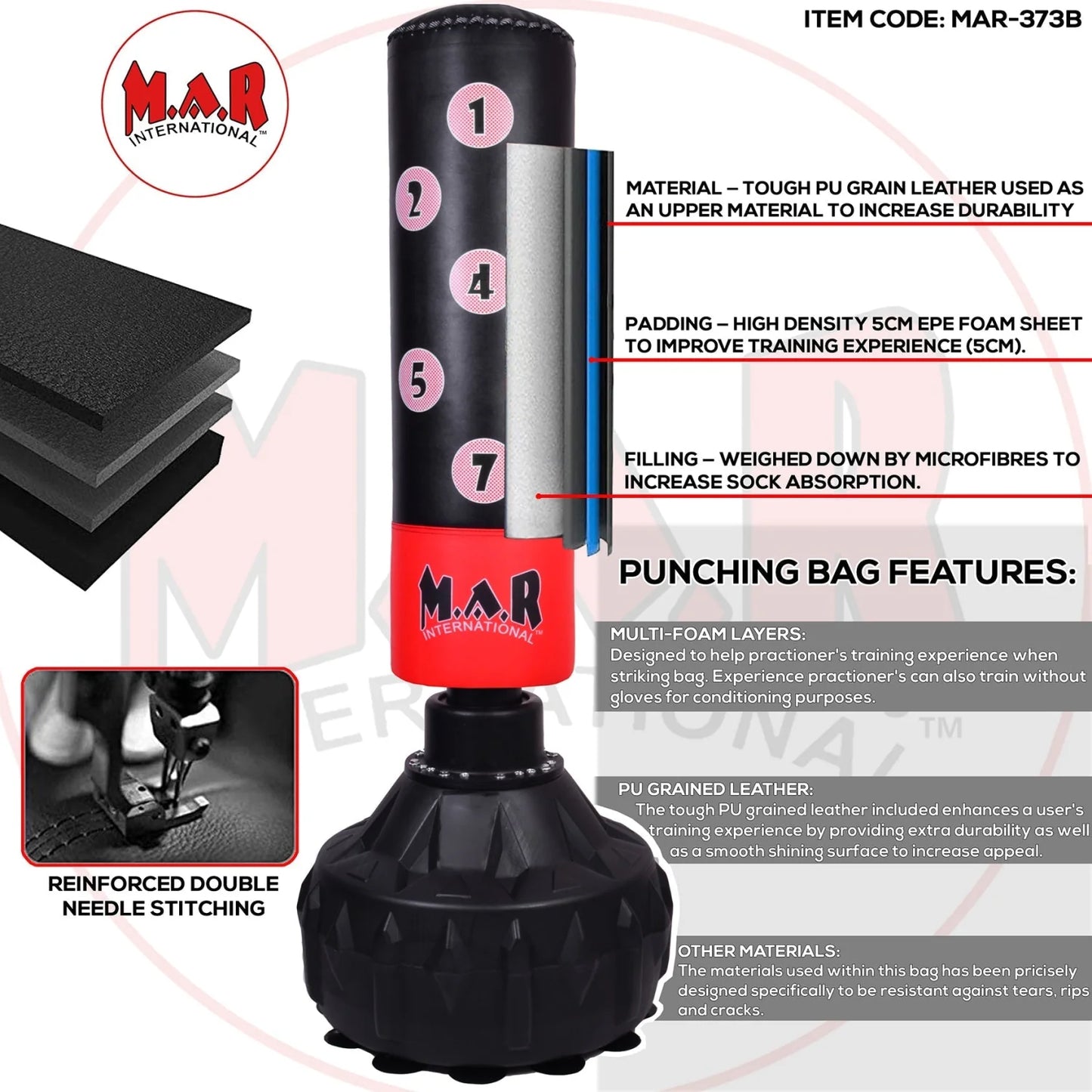 MAR-373C | Freestanding Punch Bag - Freestanding Bag (2B)