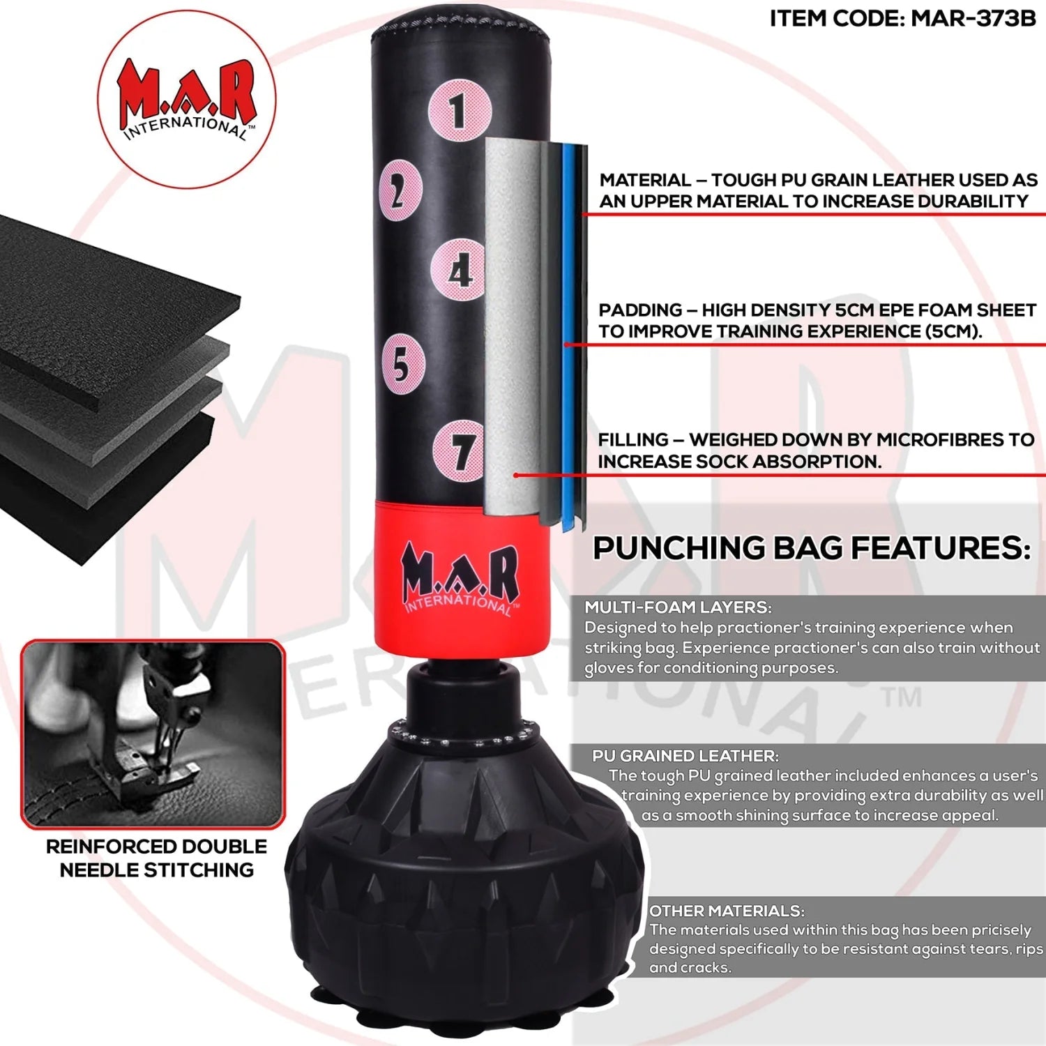 MAR-373C | Freestanding Punch Bag - Freestanding Bag (2B)