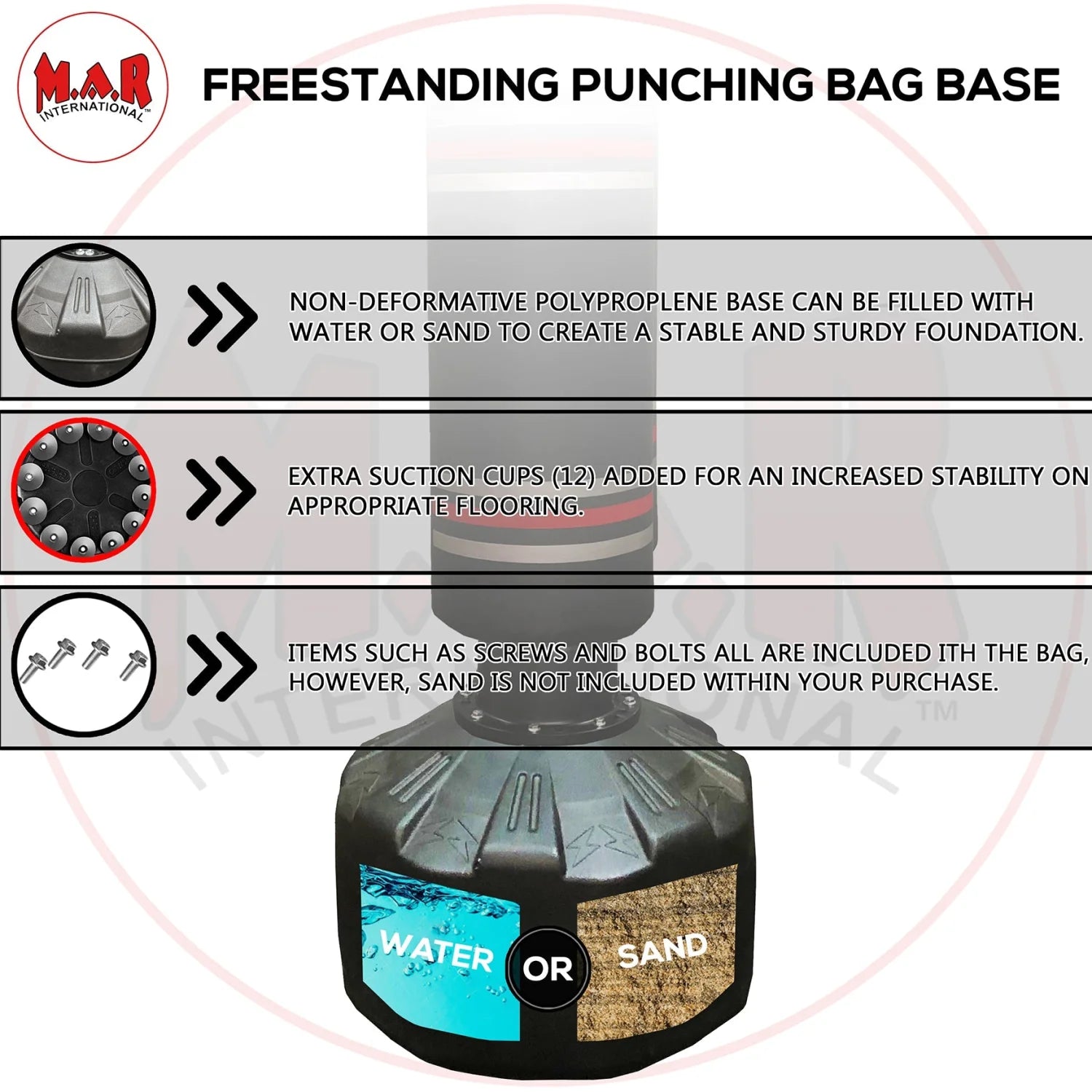 MAR-374B | Freestanding Striking Bag - Freestanding Bag (2BL)
