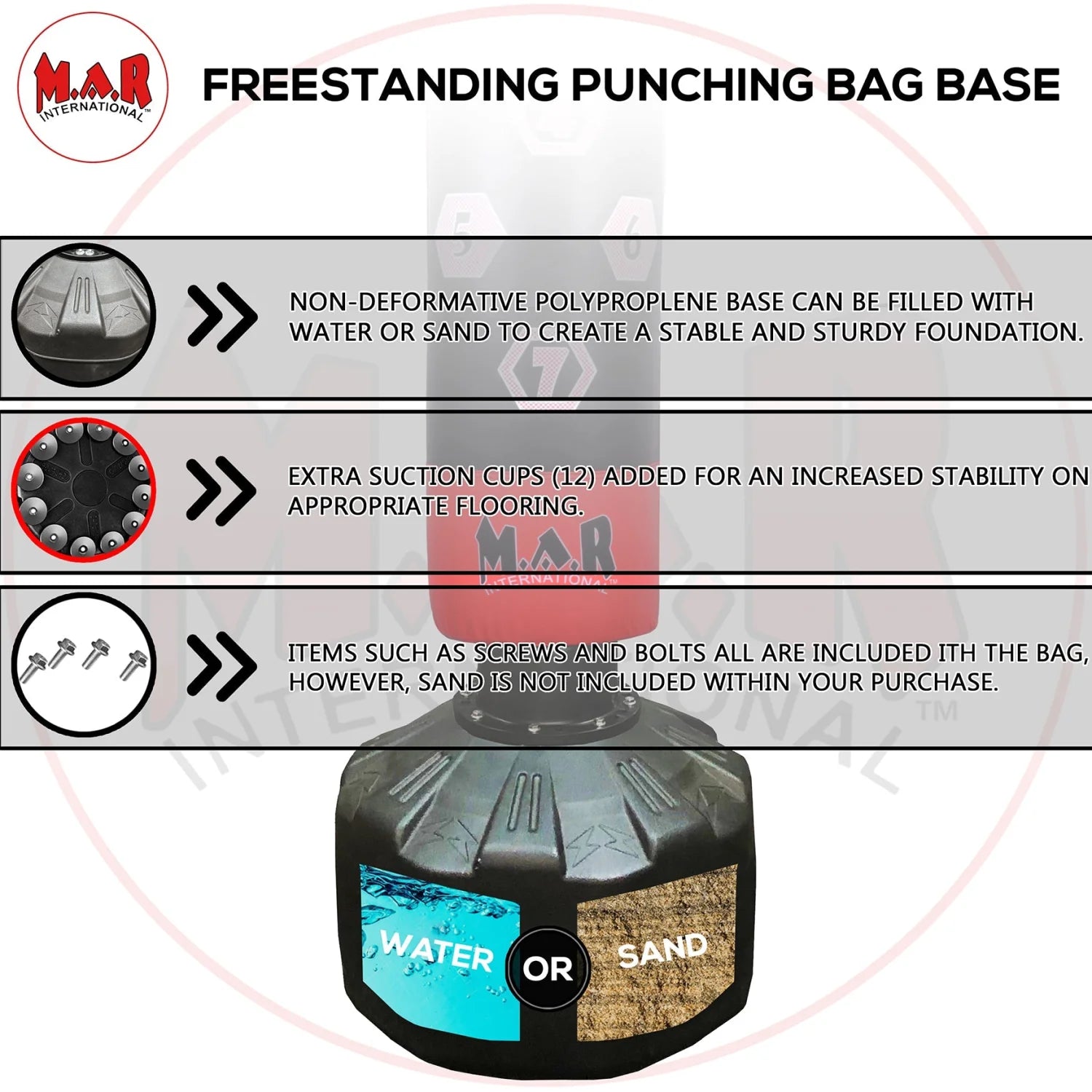 MAR-374C | Freestanding Striking Bag - Freestanding Bag (2BL)