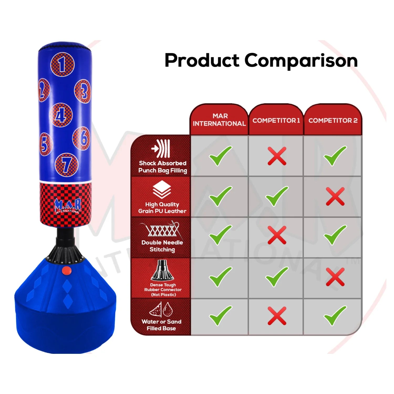 MAR-374E | Freestanding Striking Bag - Freestanding Bag (2BL)
