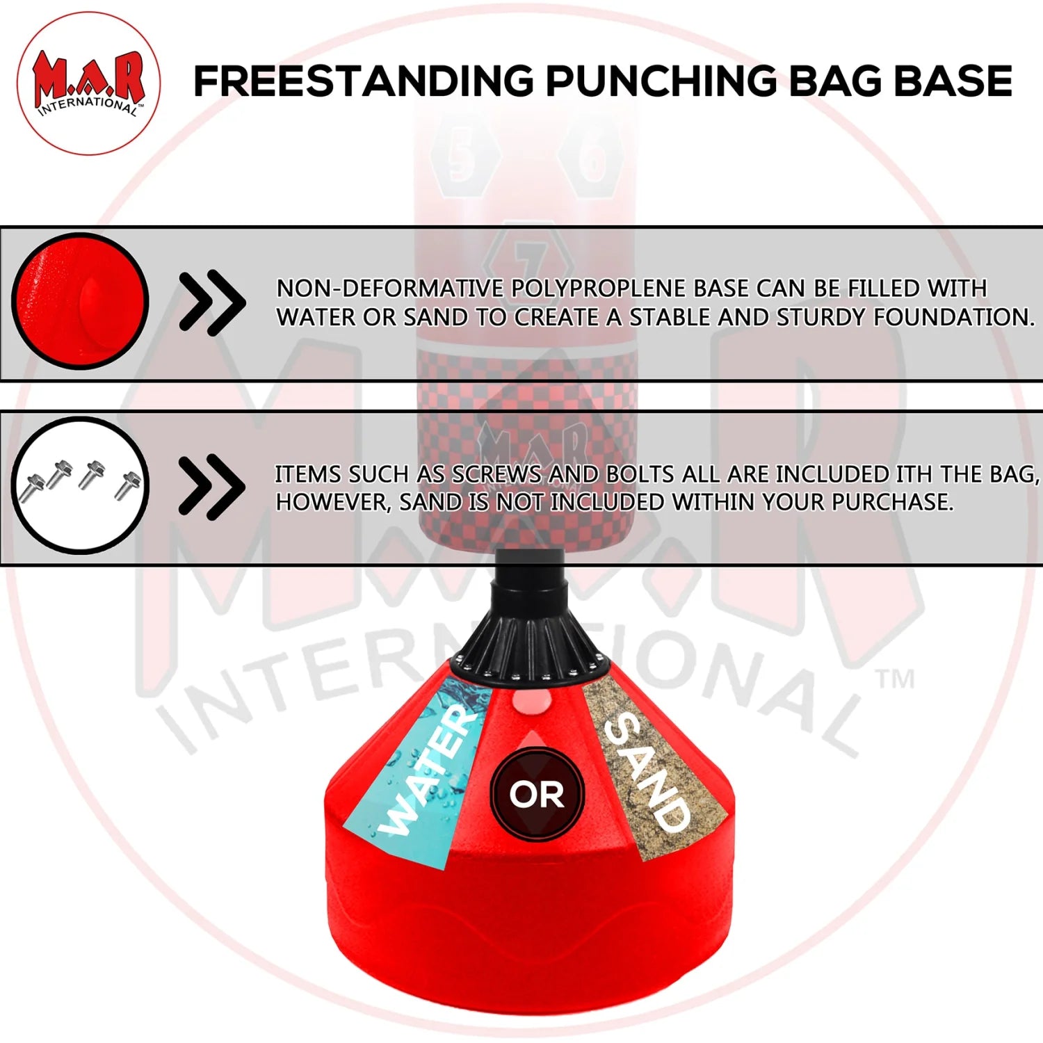 MAR-374F | Freestanding Striking Bag - Freestanding Bag (2BL)