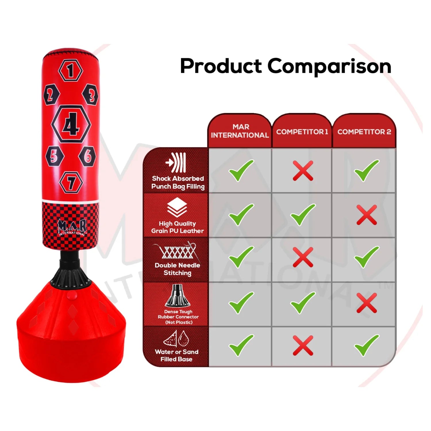 MAR-374F | Freestanding Striking Bag - Freestanding Bag (2BL)