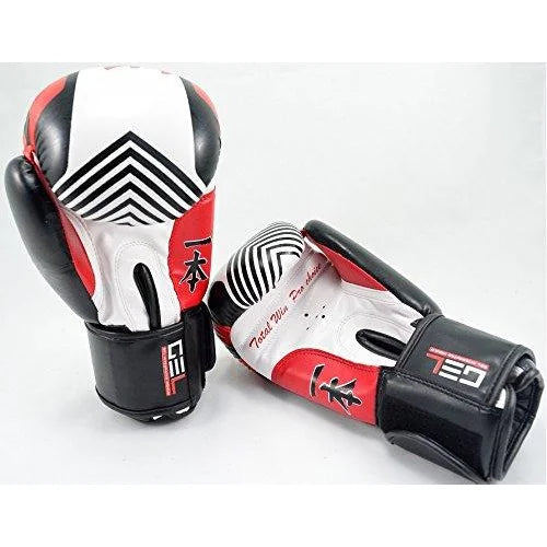 MAR-410 | White + Red IPPON Boxing Gloves - Gloves