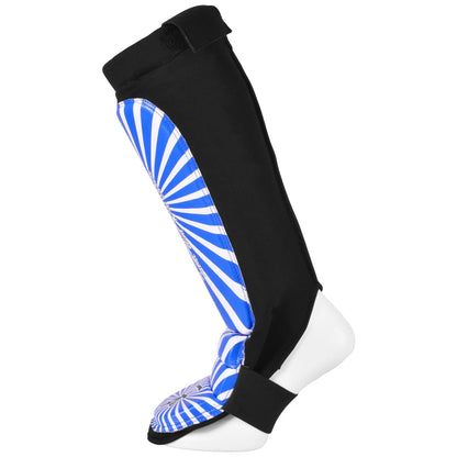 MAR-413 | IPPON Leather Shin & Instep Guard (Blue) - Pads