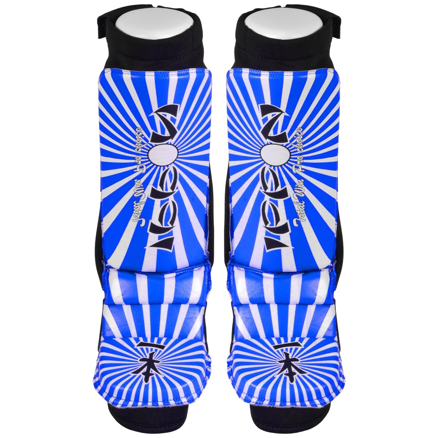 MAR-413 | IPPON Leather Shin & Instep Guard (Blue) - Pads