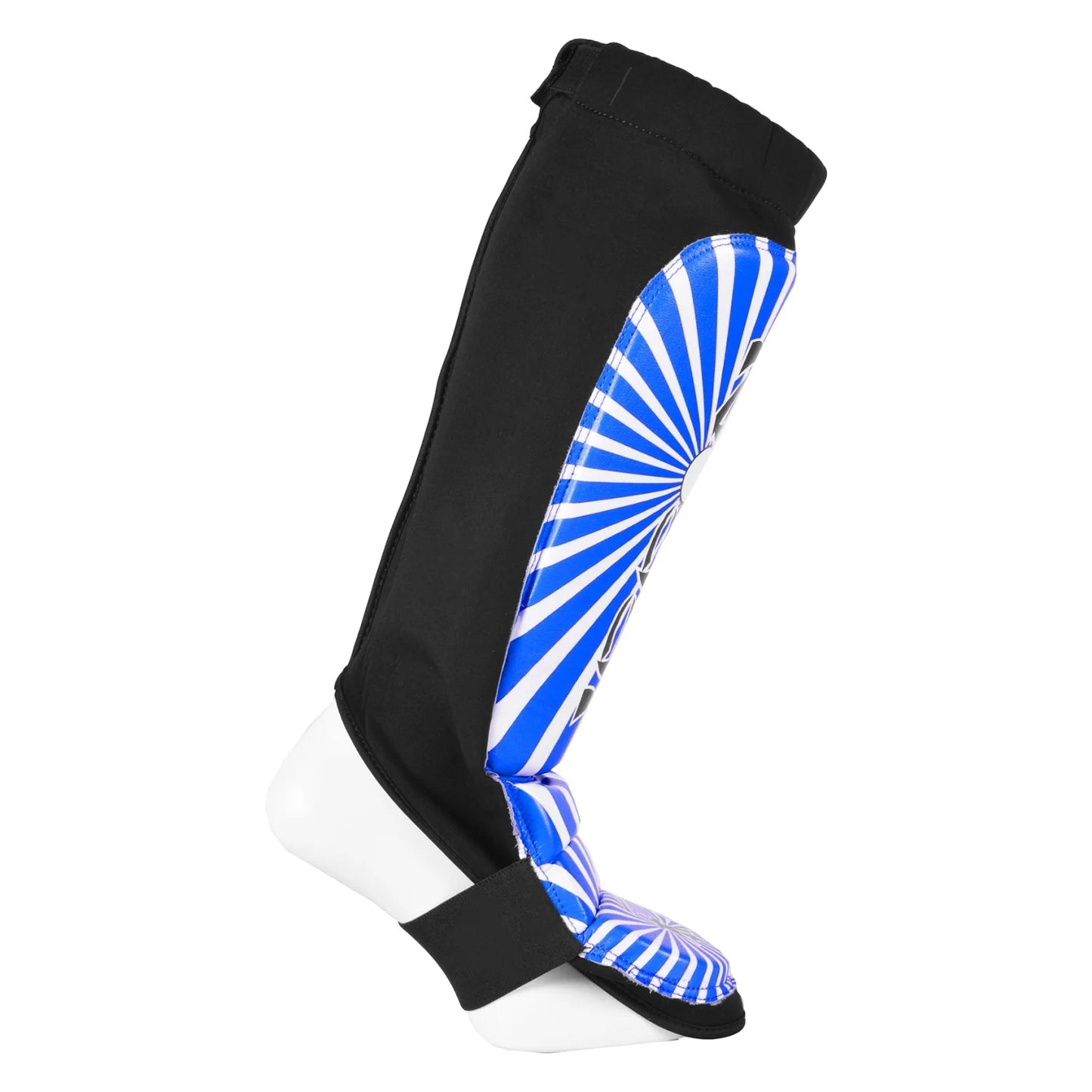 MAR-413 | IPPON Leather Shin & Instep Guard (Blue) - Pads