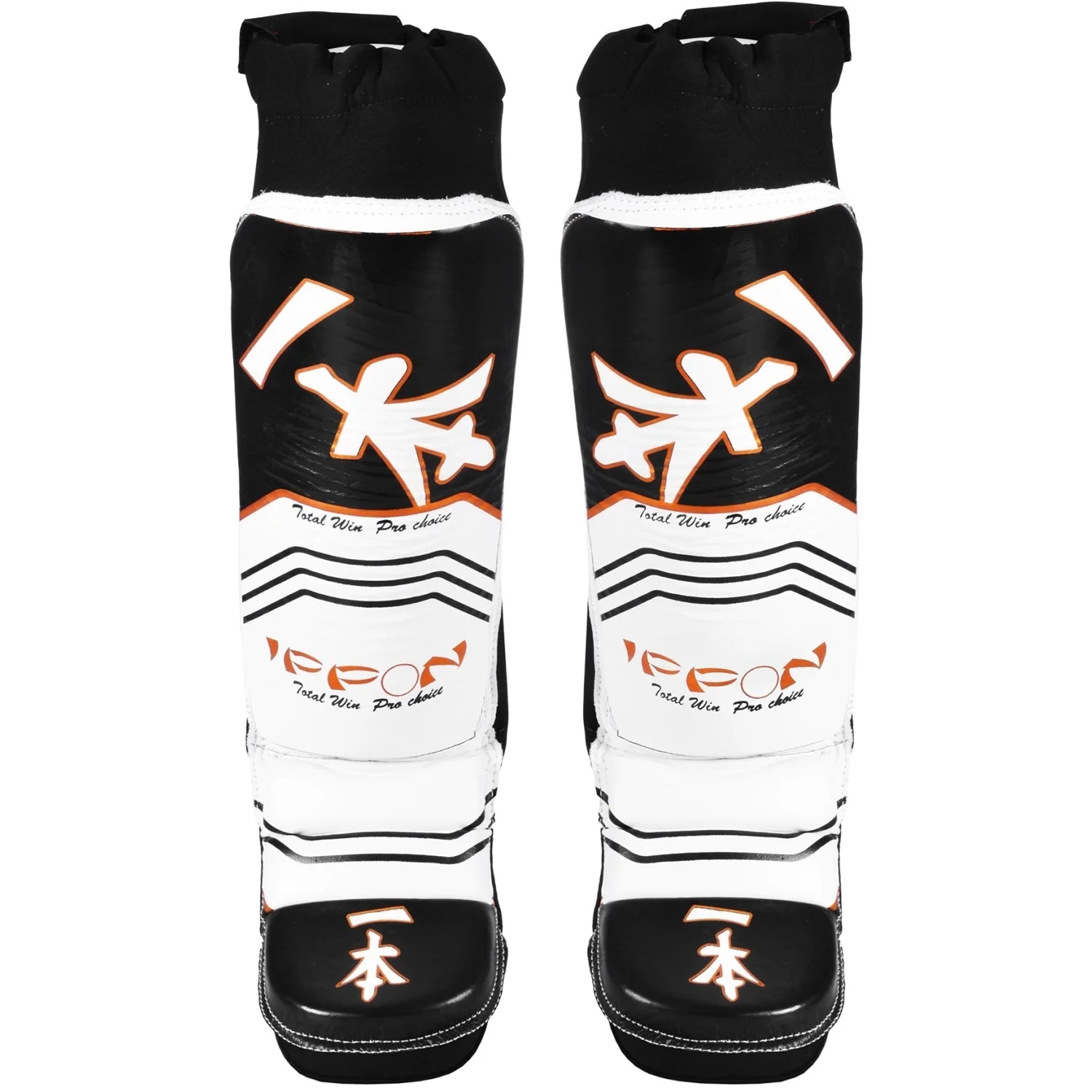 MAR-416 | IPPON Leather Shin & Instep Guard (White) - Pads