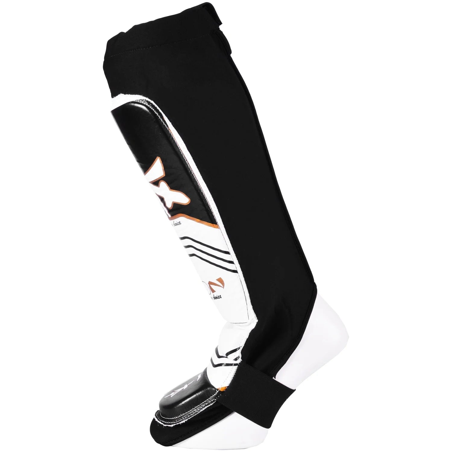 MAR-416 | IPPON Leather Shin & Instep Guard (White) - Pads
