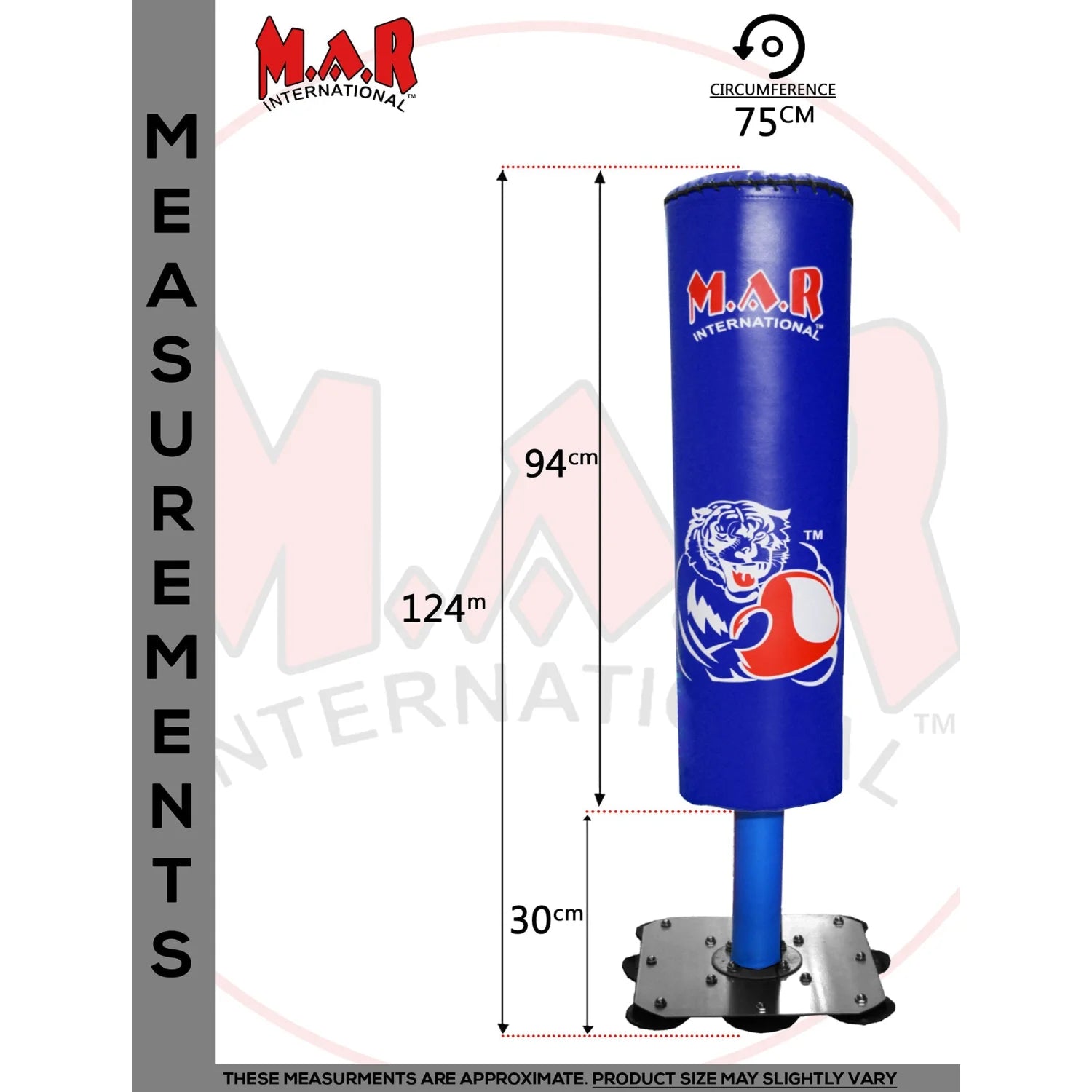 MAR-419A | Blue Kids Freestanding Heavy Bag - Freestanding Bag (1B)