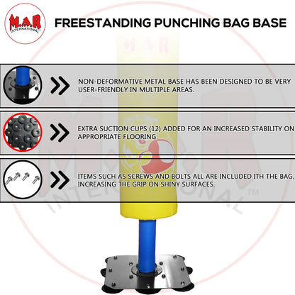 MAR-419C | Yellow Kids Freestanding Heavy Bag - Freestanding Bag (1B)