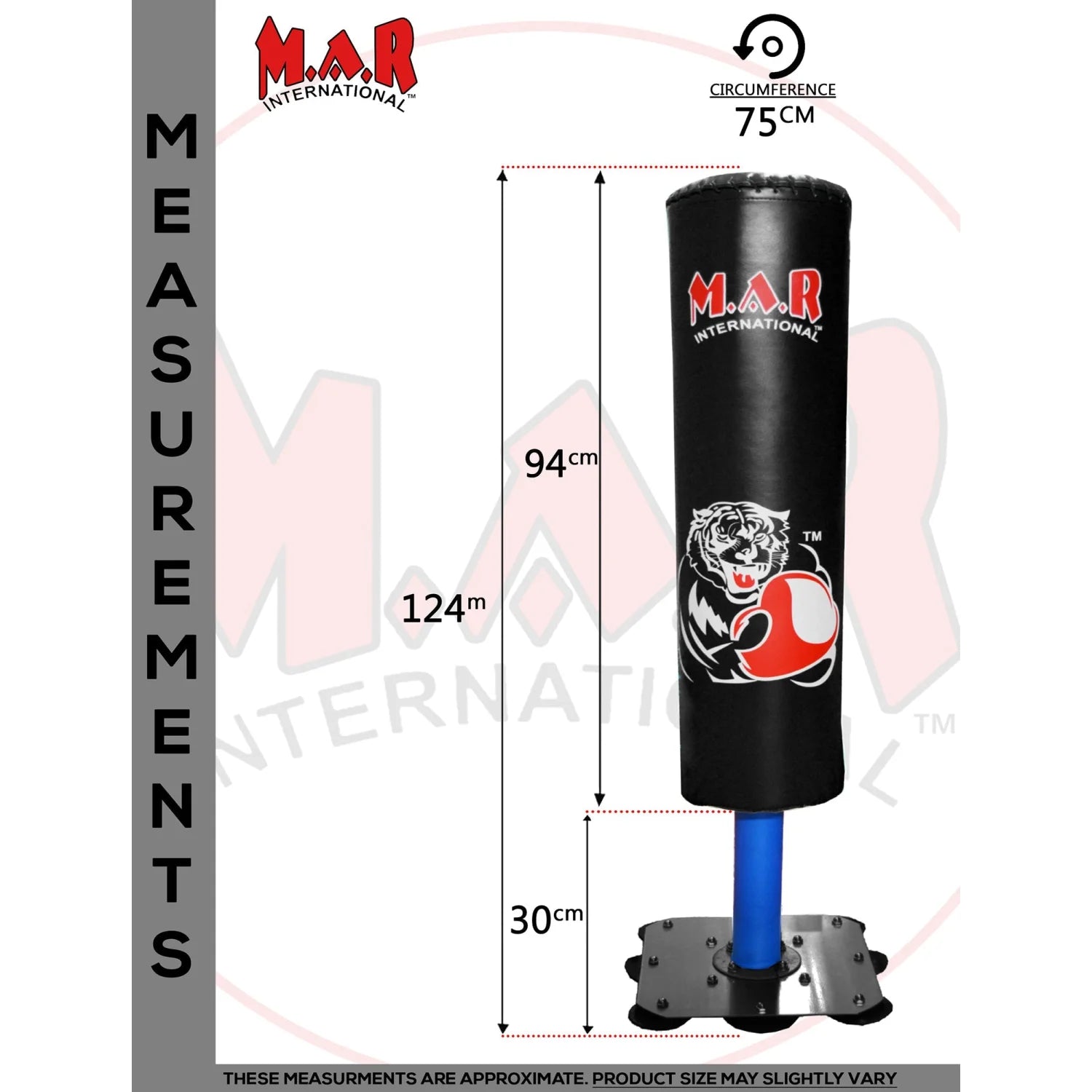 MAR-419D | Black Kids Freestanding Heavy Bag - Freestanding Bag (1B)
