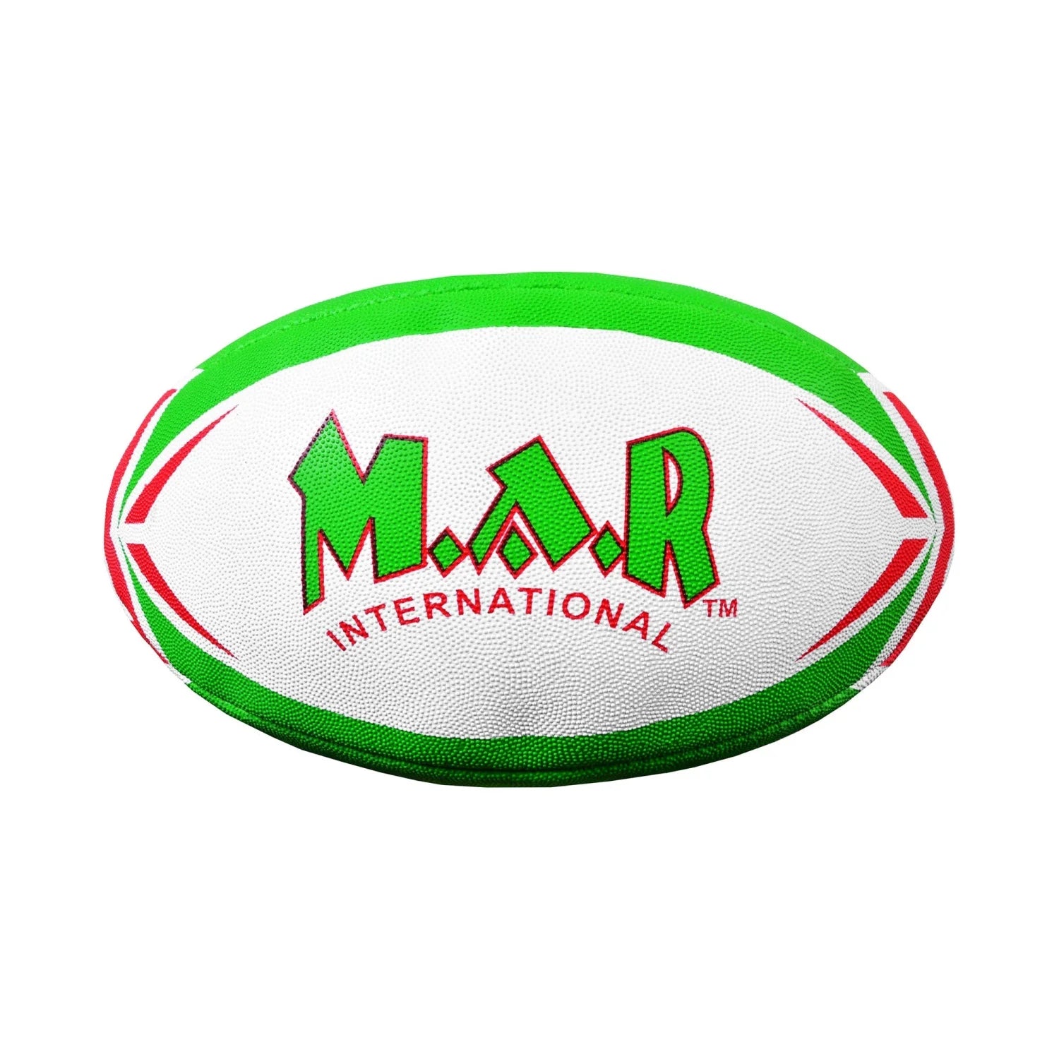 MAR-436E | Green & Red Rugby Training Ball - Size 3 - Small Accessories