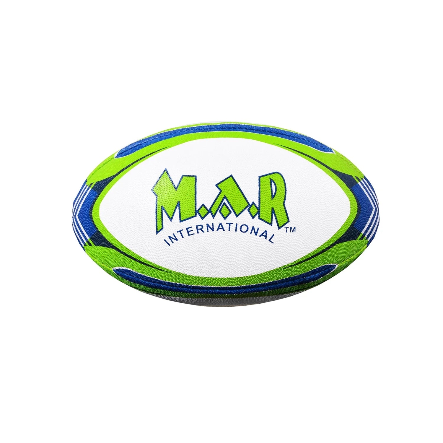 MAR-436F | Green & Blue Rugby Training Ball - Size 4 - Small Accessories