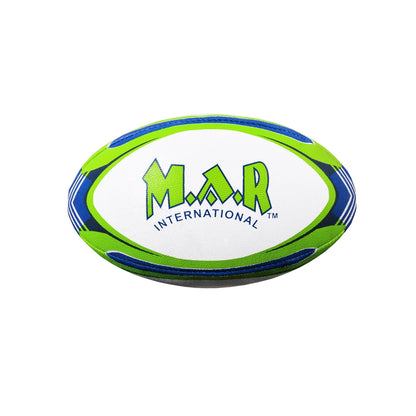 MAR-436F | Green & Blue Rugby Training Ball - Size 4 - Small Accessories