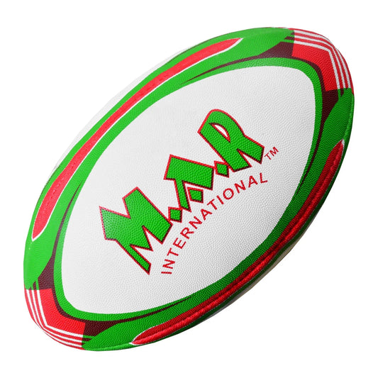 MAR-436J | Red & Green Rugby Training Ball - Size 4 - Small Accessories