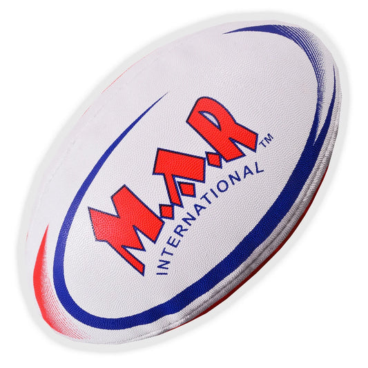 MAR-436L | Red & Blue Rugby Training Ball - Size 5 - Small Accessories