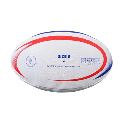 MAR-436L | Red & Blue Rugby Training Ball - Size 5 - Small Accessories