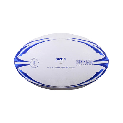 MAR-436P | Blue Rugby Training Ball - Size 5 - Small Accessories