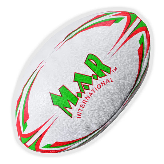 MAR-436Q | Red & Green Rugby Training Ball - Size 5 - Small Accessories
