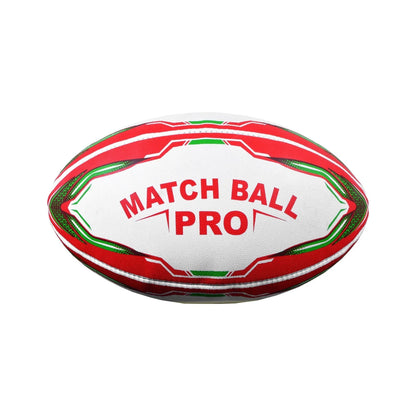 MAR-437D | Match Pro Red/Green Rugby Training Ball - Size 5 - Small Accessories
