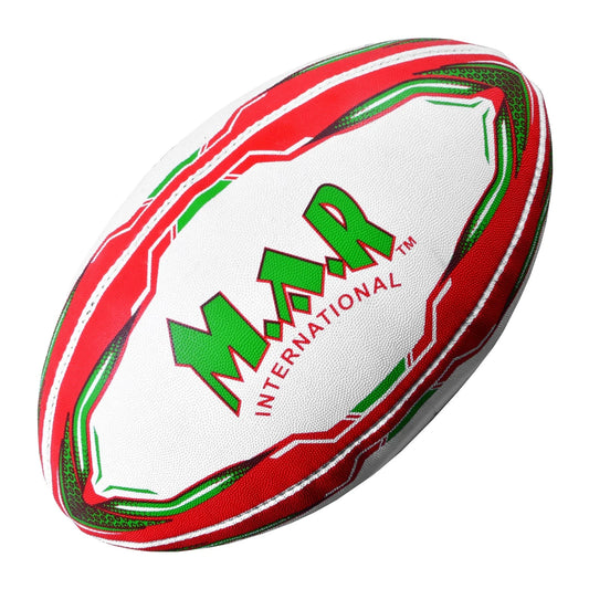 MAR-437D | Match Pro Red/Green Rugby Training Ball - Size 5 - Small Accessories