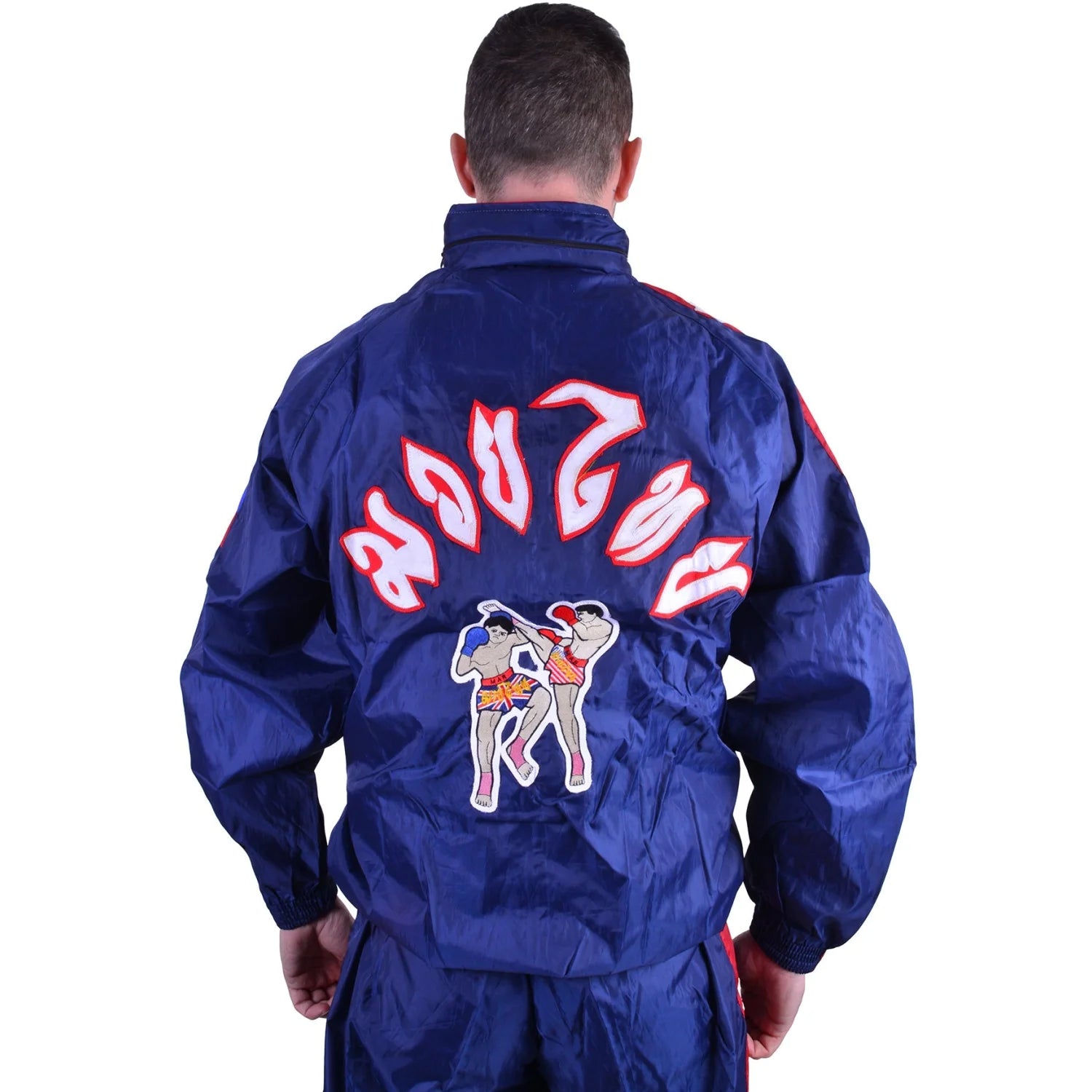 MAR-442 | Blue & Red Thai Boxing Tracksuit - Tracksuits