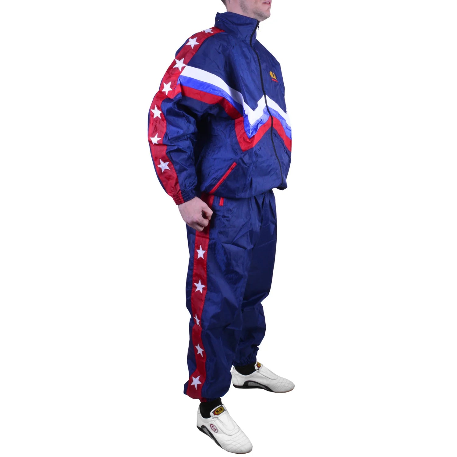MAR-442 | Blue & Red Thai Boxing Tracksuit - Tracksuits
