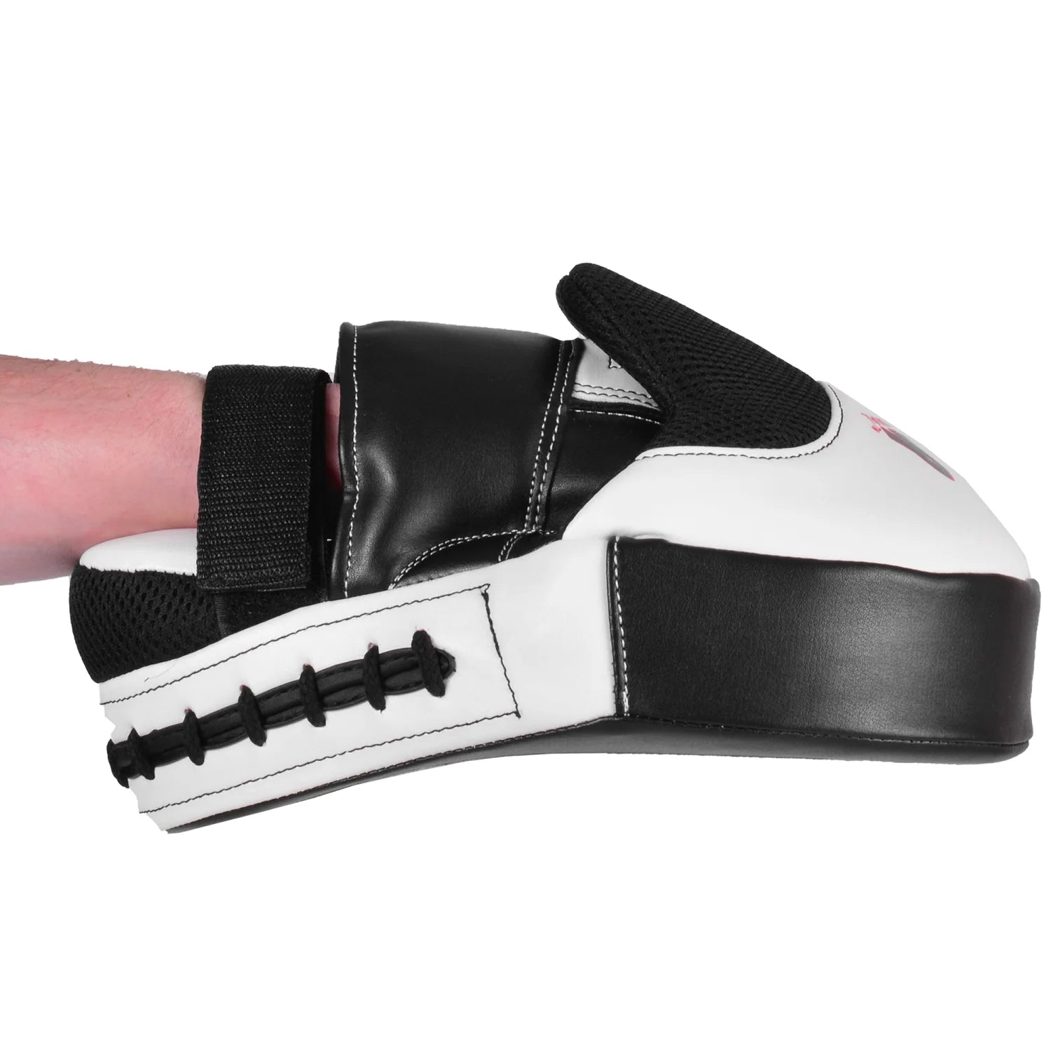 MAR-445D | White & Black Curved Focus Mitts - Focus Mitts