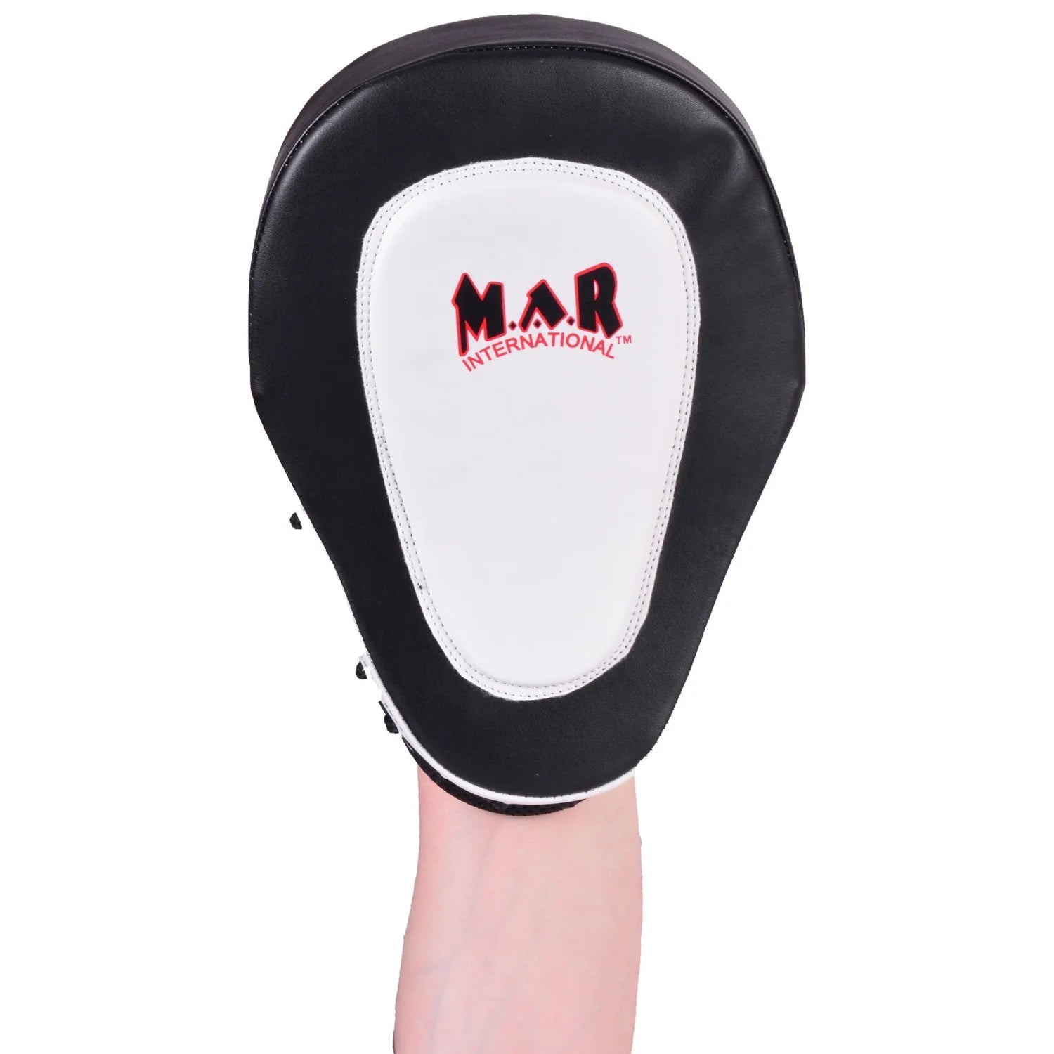 MAR-445D | White & Black Curved Focus Mitts - Focus Mitts