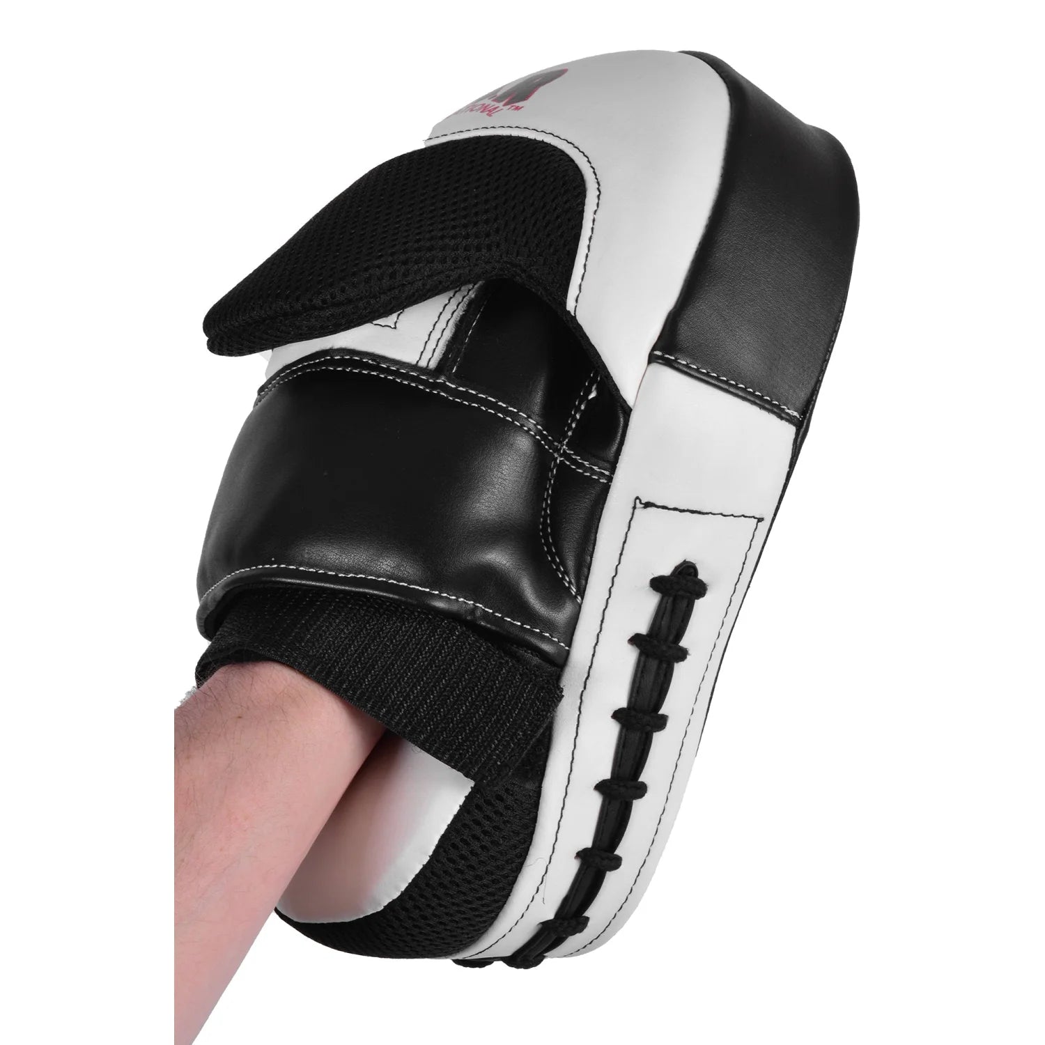 MAR-445D | White & Black Curved Focus Mitts - Focus Mitts