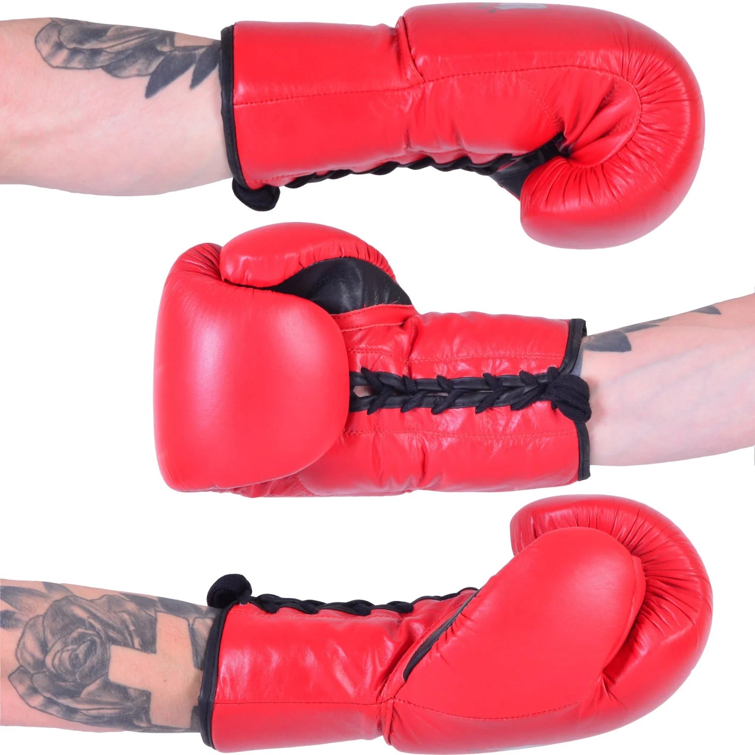 MAR-SP1 | Red Genuine Cowhide Leather Boxing Gloves - Gloves