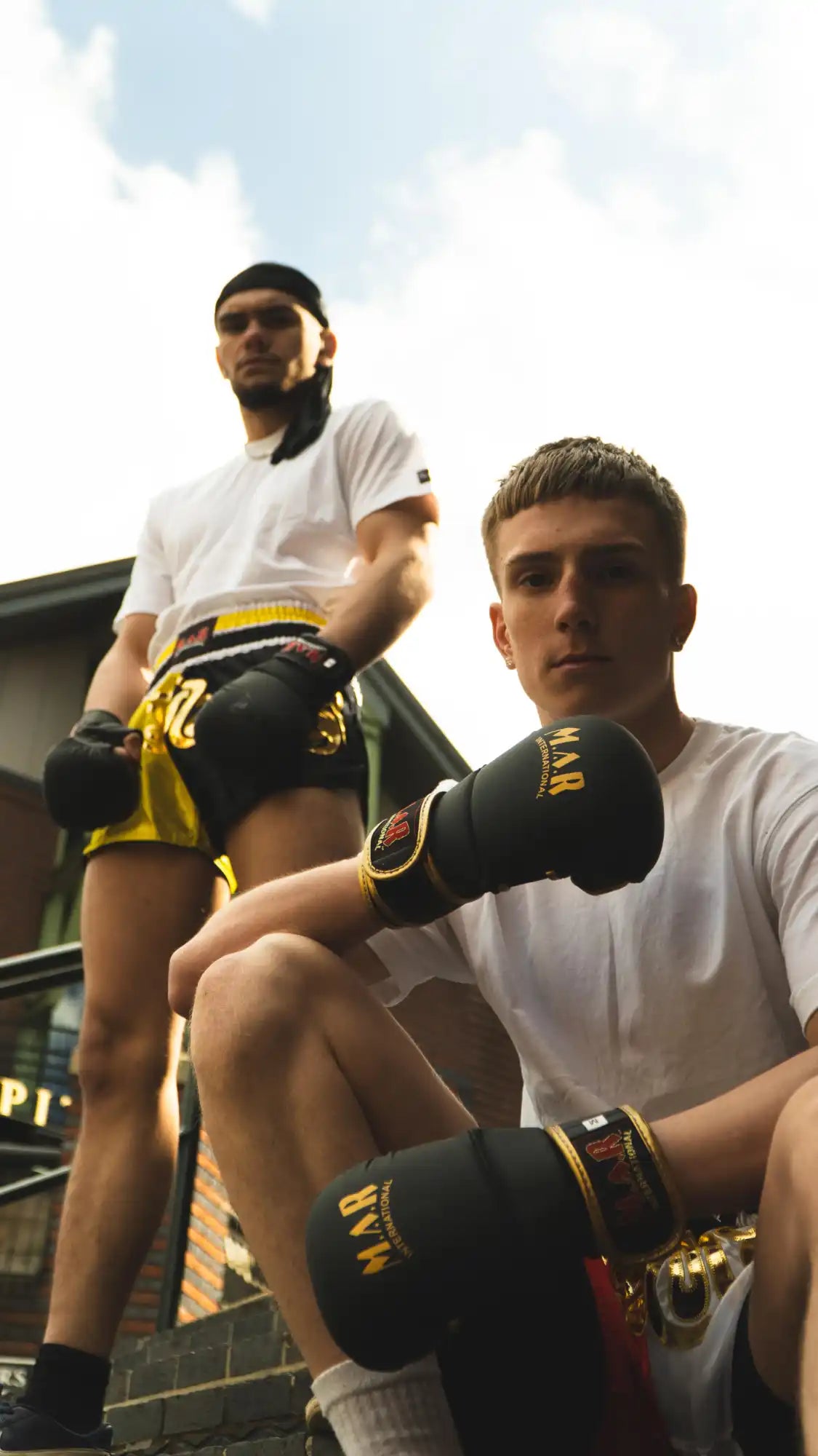Two male boxers.